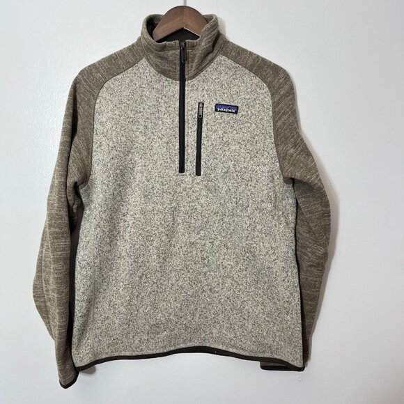 Patagonia Better Sweater  Bleached Stone W/Pale Khaki Size M‎ - Picture 1 of 6